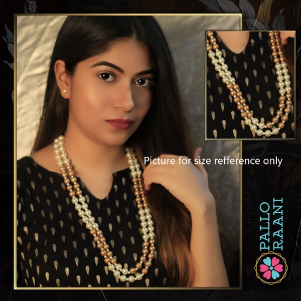 Vintage Pearl Necklace - grey, white